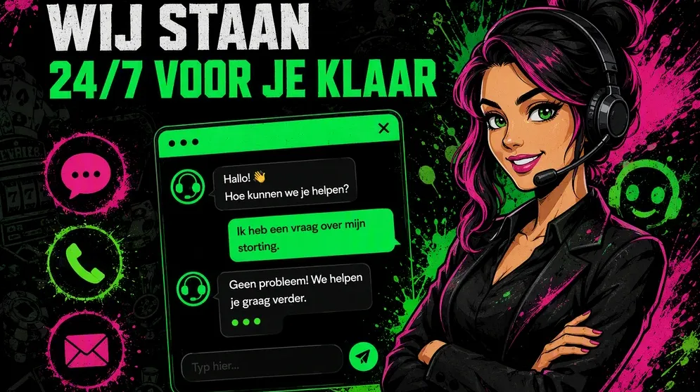 live chat venster met support-iconen